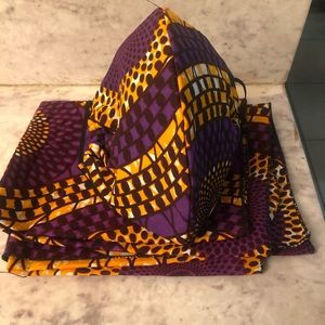 Ankara Head-wrap and Mask